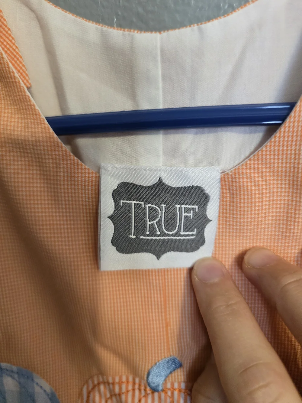 Peach Pumpkin Appliqué Kids Romper
